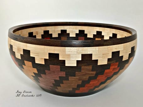 Hand turned wooden bowls